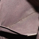 GUCCI GG Crystal Sherry Line Tote Bag Gold Gray Brown 189669 Auth 115950-19