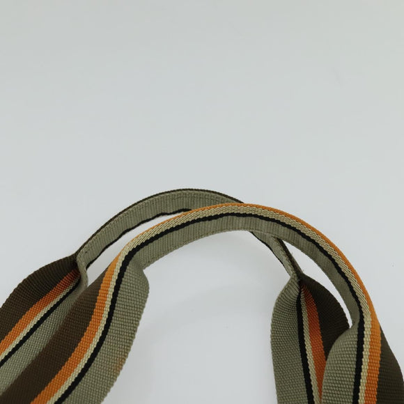 GUCCI GG Crystal Sherry Line Tote Bag Gold Gray Brown 189669 Auth 115950