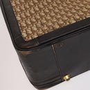 Christian Dior Trotter Canvas Suitcase Brown Auth 115962-8