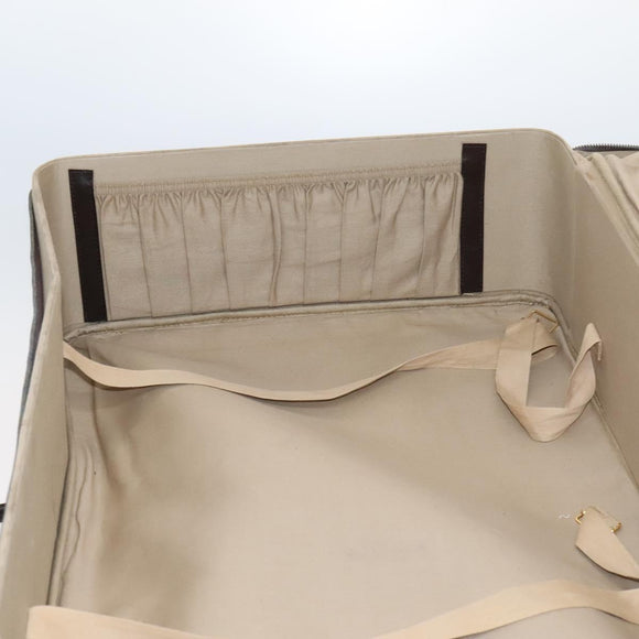 Christian Dior Trotter Canvas Suitcase Brown Auth 115962