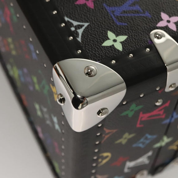 LOUIS VUITTON Multicolor Coffret 8 Montor Jewelry Box Black M13128 Auth 115973SM