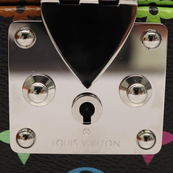 LOUIS VUITTON Multicolor Coffret 8 Montor Jewelry Box Black M13128 Auth 115973SM