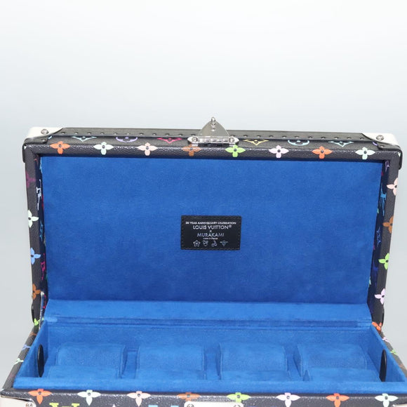 LOUIS VUITTON Multicolor Coffret 8 Montor Jewelry Box Black M13128 Auth 115973SM