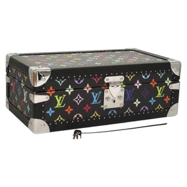 LOUIS VUITTON Multicolor Coffret 8 Montor Jewelry Box Black M13128 Auth 115973SM