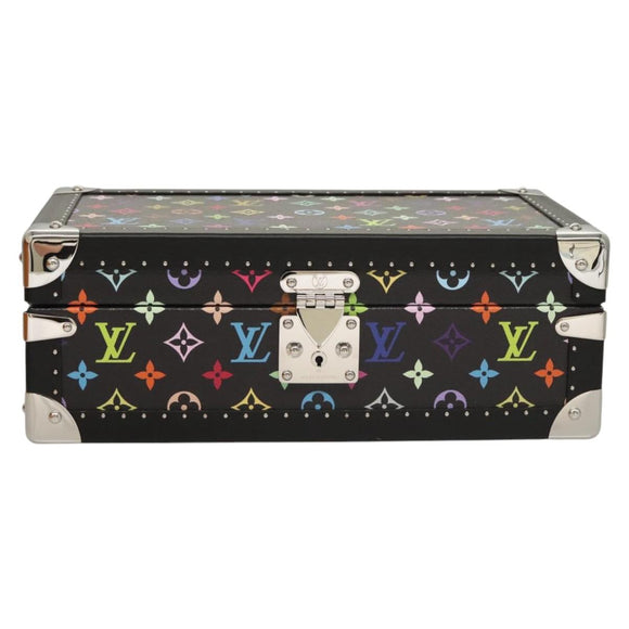 LOUIS VUITTON Multicolor Coffret 8 Montor Jewelry Box Black M13128 Auth 115973SM