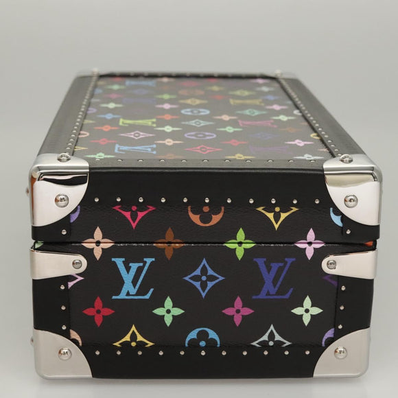 LOUIS VUITTON Multicolor Coffret 8 Montor Jewelry Box Black M13128 Auth 115973SM