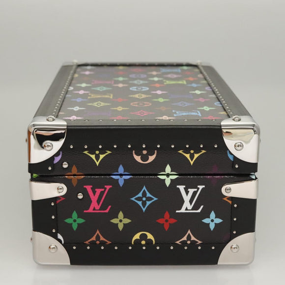 LOUIS VUITTON Multicolor Coffret 8 Montor Jewelry Box Black M13128 Auth 115973SM