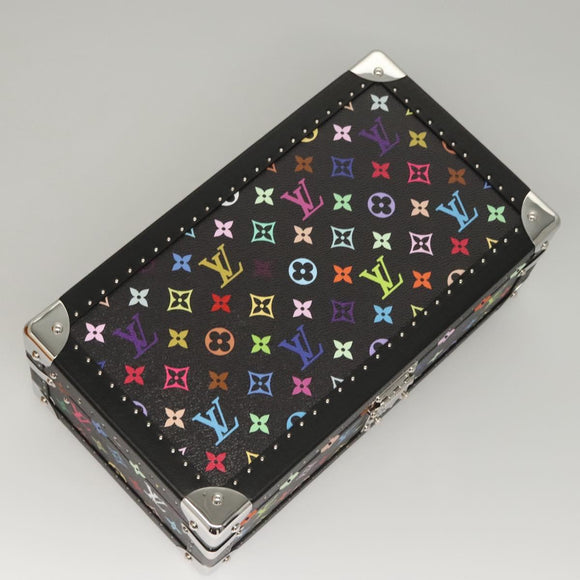 LOUIS VUITTON Multicolor Coffret 8 Montor Jewelry Box Black M13128 Auth 115973SM