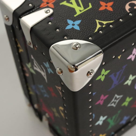 LOUIS VUITTON Multicolor Coffret 8 Montor Jewelry Box Black M13128 Auth 115973SM