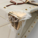 LOUIS VUITTON Suhari Extravagan Hand Bag Leather White M91803 LV Auth 115974S-11