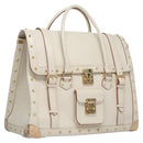LOUIS VUITTON Suhari Extravagan Handtas Leer Wit M91803 LV Auth 115974SM-1