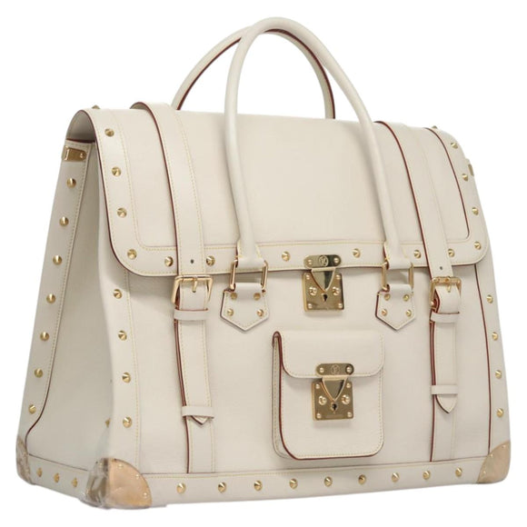 LOUIS VUITTON Suhari Extravagan Handtas Leer Wit M91803 LV Auth 115974SM
