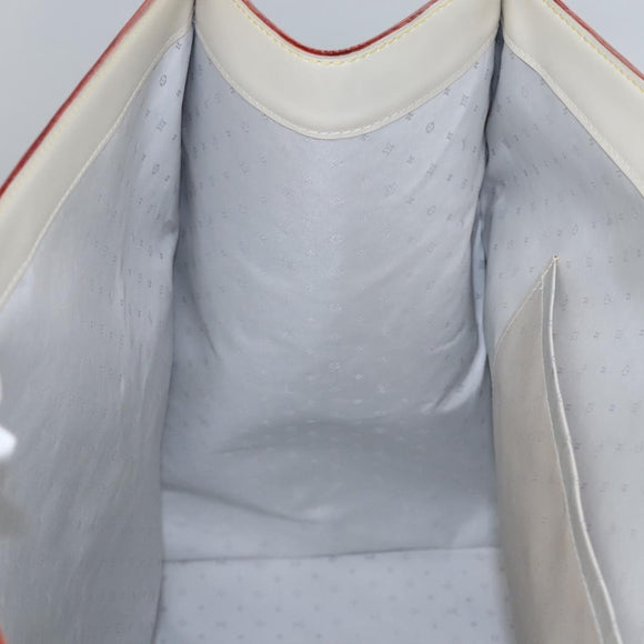 LOUIS VUITTON Suhari Extravagan Hand Bag Leather White M91803 LV Auth 115974S