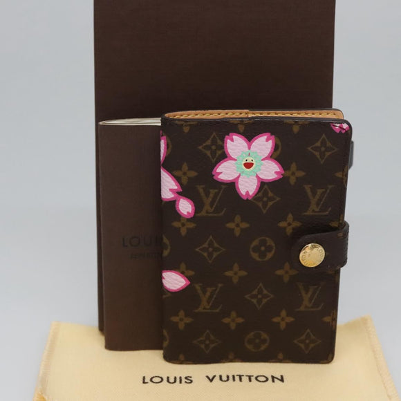 LOUIS VUITTON Cherry Blossom Agenda Mini Day Planner Cover M92021 Auth 115988SV
