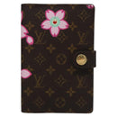 LOUIS VUITTON Cherry Blossom Agenda Mini Day Planner Cover M92021 Auth 115988SV-13