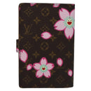 LOUIS VUITTON Cherry Blossom Agenda Mini Day Planner Cover M92021 Auth 115988SV-2