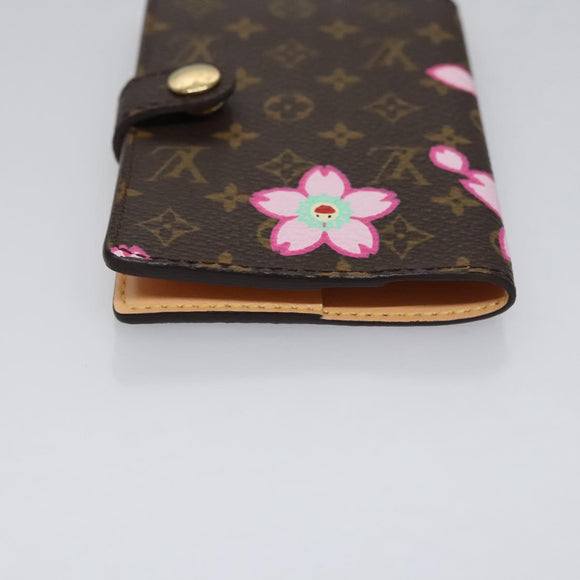 LOUIS VUITTON Cherry Blossom Agenda Mini Day Planner Cover M92021 Auth 115988SV