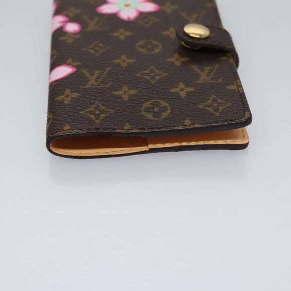 LOUIS VUITTON Cherry Blossom Agenda Mini Day Planner Cover M92021 Auth 115988SV