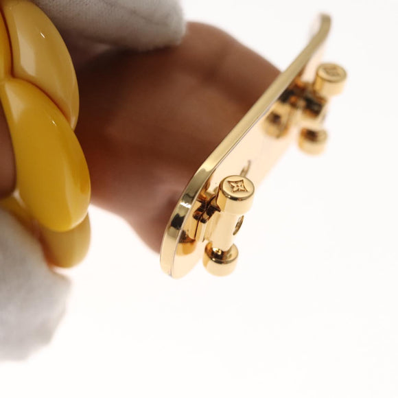 LOUIS VUITTON Petula Skate Charm metal Yellow M00869 LV Auth 115991S
