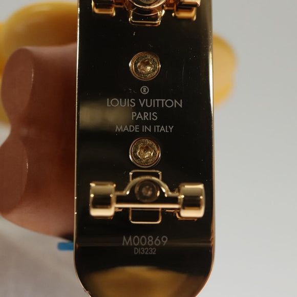 LOUIS VUITTON Petula Skate Charm metal Yellow M00869 LV Auth 115991S