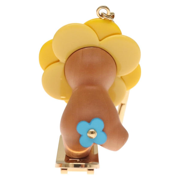 LOUIS VUITTON Petula Skate Charm metal Yellow M00869 LV Auth 115991S