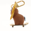 LOUIS VUITTON Petula Skate Charm metal Yellow M00869 LV Auth 115991S-3