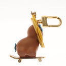 LOUIS VUITTON Petula Skate Charm metal Yellow M00869 LV Auth 115991S-4