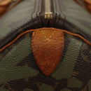 LOUIS VUITTON Monogram Graffiti Keepall 50 Boston Bag Khaki M92196 Auth 115992-14