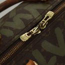 LOUIS VUITTON Monogram Graffiti Keepall 50 Boston Bag Khaki M92196 Auth 115992-15