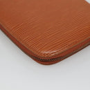 LOUIS VUITTON Epi Agenda Geod Wallet Brown LV Auth 115995-17