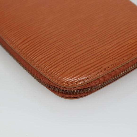 LOUIS VUITTON Epi Agenda Geod Wallet Brown LV Auth 115995