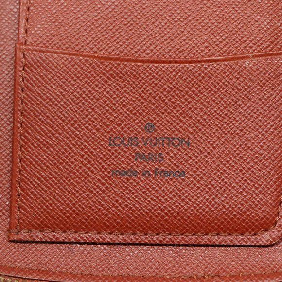 LOUIS VUITTON Epi Agenda Geod Wallet Brown LV Auth 115995