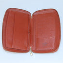 LOUIS VUITTON Epi Agenda Geod Wallet Brown LV Auth 115995-8