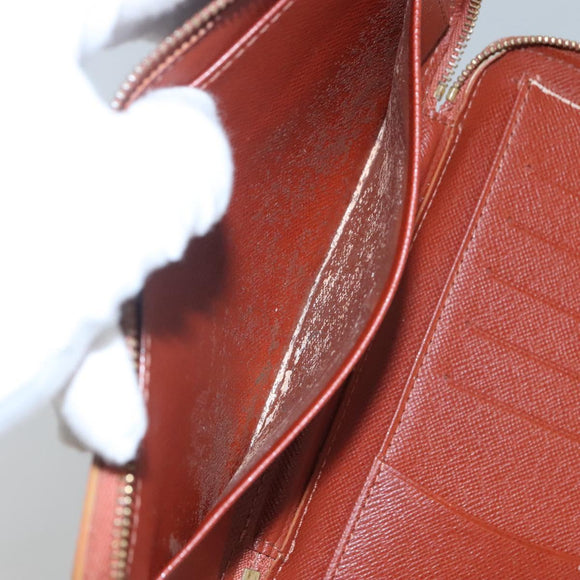 LOUIS VUITTON Epi Agenda Geod Wallet Brown LV Auth 115995