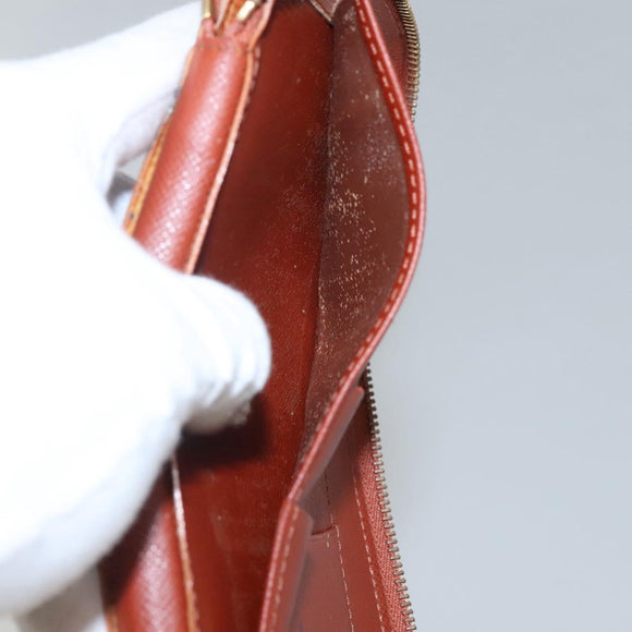 LOUIS VUITTON Epi Agenda Geod Wallet Brown LV Auth 115995