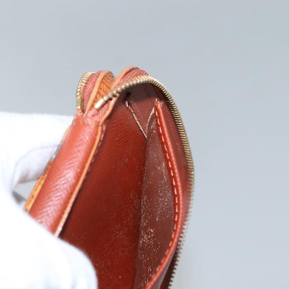 LOUIS VUITTON Epi Agenda Geod Wallet Brown LV Auth 115995