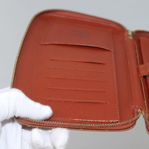 LOUIS VUITTON Epi Agenda Geod Wallet Brown LV Auth 115995