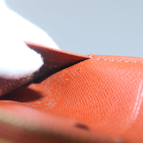 LOUIS VUITTON Epi Agenda Geod Wallet Brown LV Auth 115995