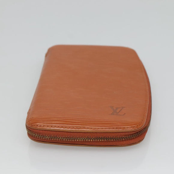 LOUIS VUITTON Epi Agenda Geod Wallet Brown LV Auth 115995