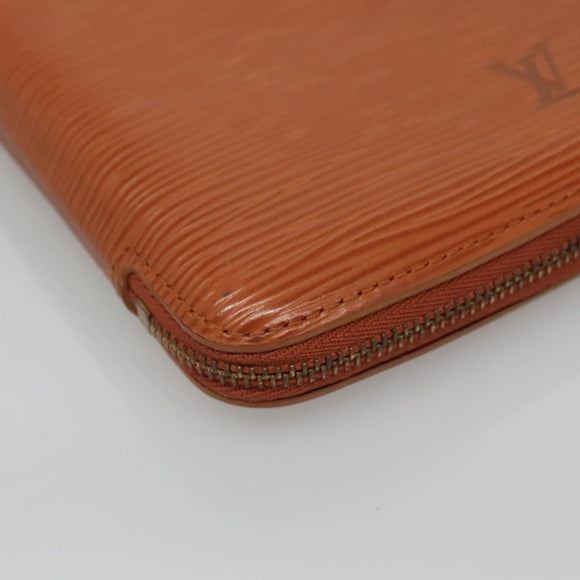 LOUIS VUITTON Epi Agenda Geod Wallet Brown LV Auth 115995