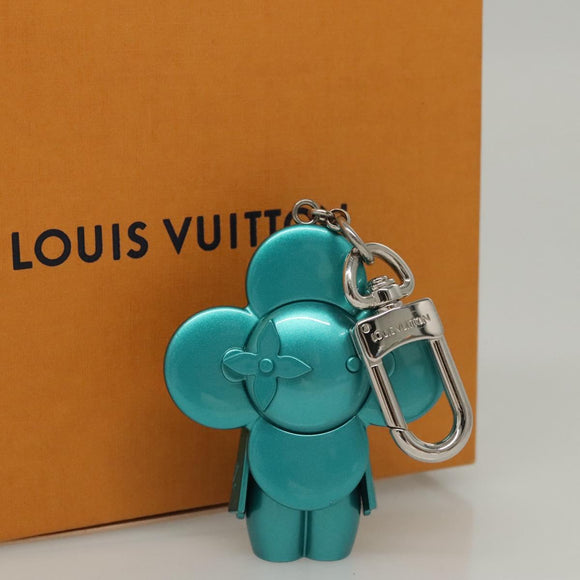 LOUIS VUITTON Vivienne Bijoux Sac Charm metal Light Blue M00484 LV Auth 115996SA