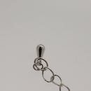 LOUIS VUITTON Necklace metal Red Silver LV Auth 115998-11