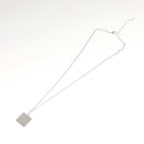 LOUIS VUITTON Necklace metal Red Silver LV Auth 115998-12