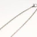 LOUIS VUITTON Necklace metal Red Silver LV Auth 115998-17