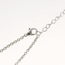 LOUIS VUITTON Necklace metal Red Silver LV Auth 115998-18