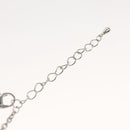 LOUIS VUITTON Necklace metal Red Silver LV Auth 115998-19