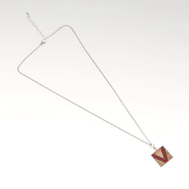 LOUIS VUITTON Necklace metal Red Silver LV Auth 115998 - 0