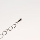 LOUIS VUITTON Necklace metal Red Silver LV Auth 115998-20