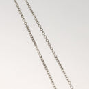 LOUIS VUITTON Necklace metal Red Silver LV Auth 115998-7