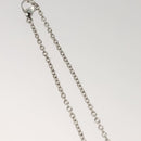 LOUIS VUITTON Necklace metal Red Silver LV Auth 115998-8